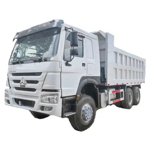 Kaliteli kullanılan 10 tekerlek Sinotruk Howo 6*4 371 375HP kum DAMPERLİ KAMYON Sinotruck 6x 4 damperli kamyonlar 30-50TON satılık