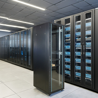 Armoire de serveur réseau en acier 42U approuvée CE 19 \ "au sol Data Center 6U 27U ordinateur Internet Telecom Server Rack