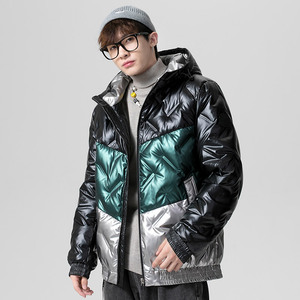 2 renk yolu yastıklı kirpi özel kapitone ceket erkekler sıcak erkekler ceketler kış ceket hood ile erkekler için - Product Image 5