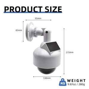 <span class=keywords><strong>Telecamera</strong></span> <span class=keywords><strong>Finta</strong></span> per Sorveglianza Esterna con Alimentazione Solare, <span class=keywords><strong>Telecamera</strong></span> Analogica Simulata con LED Lampeggiante, <span class=keywords><strong>Telecamera</strong></span> <span class=keywords><strong>Finta</strong></span> Wireless Solare - Product Image 2