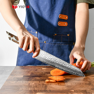 Профессиональный Пользовательский логотип VG10 67-слойный японский кухонный нож из дамасской стали с белой ручкой, острый нож шеф-повара - Product Image 5