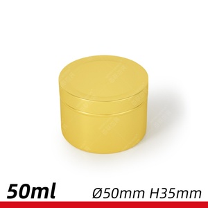 Wholesale <b>Small</b> Tin Box 50ml 100ml Aluminum Tea <b>Container</b> Gold Red Black Portable Hair Wax Metal Storage Jars with Cork Cap - Product Image 4