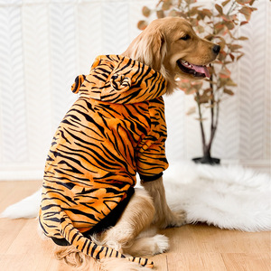 Venta al por mayor traje de invierno ropa para perros medianos y grandes pequeño Tigre naranja - Product Image 3