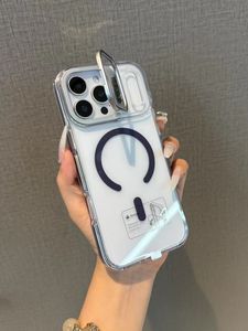 Cover Magnetica Antiurto di Alta Qualità per <span class=keywords><strong>iPhone</strong></span> 17 Pro Max 14 Plus <span class=keywords><strong>13</strong></span> Pro Max, Custodia per Telefono con Cavalletto per Fotocamera, Confezione OPP - Product Image 4