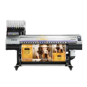 Printer JV300-160 kedua nonair Eco Solvent/sublimasi dengan 2 buah kepala cetak DX7 baru