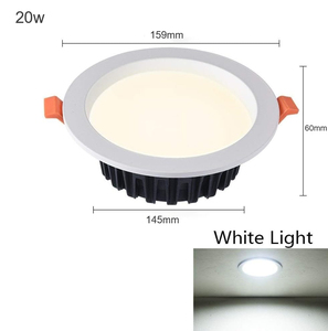 IP65 nhôm SMD <span class=keywords><strong>LED</strong></span> Downlight 15W <span class=keywords><strong>20W</strong></span> 30W cao CRI 90 trong nhà có thể điều chỉnh độ sáng trần mỏng lõm cho dự án - Product Image 4