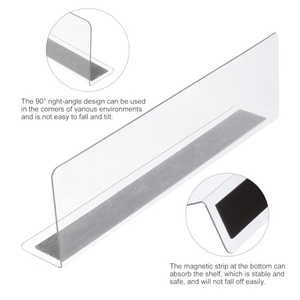 Plateau de présentation en PVC et acrylique pour supermarché avec poussoir pour séparateur d'étagère et support de produits - Product Image 5
