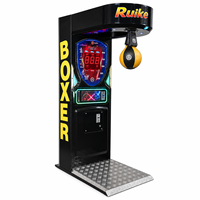 Ruike QJJ923 Machine de boxe électronique d'intérieur, Distributeur automatique de boxe, Machine de frappe, Machine d'arcade en métal et acrylique 110/220V Mini