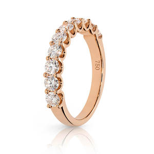 18K White/Yellow/Rose Gold Lab Diamond Ring - Product Image 2