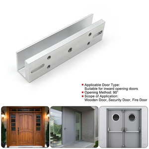 Serrure Électromagnétique Étanche avec <span class=keywords><strong>Support</strong></span> en <span class=keywords><strong>U</strong></span>, Convient pour une Force de 180 kg, Verrouillage de Porte - Product Image 4