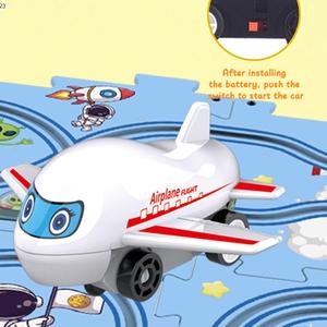 ชุดรางไฟฟ้าสำหรับเด็ก5ชิ้นชุดราง<span class=keywords><strong>รถ</strong></span>ยนต์ลายการ์ตูน5ชิ้น - Product Image 4