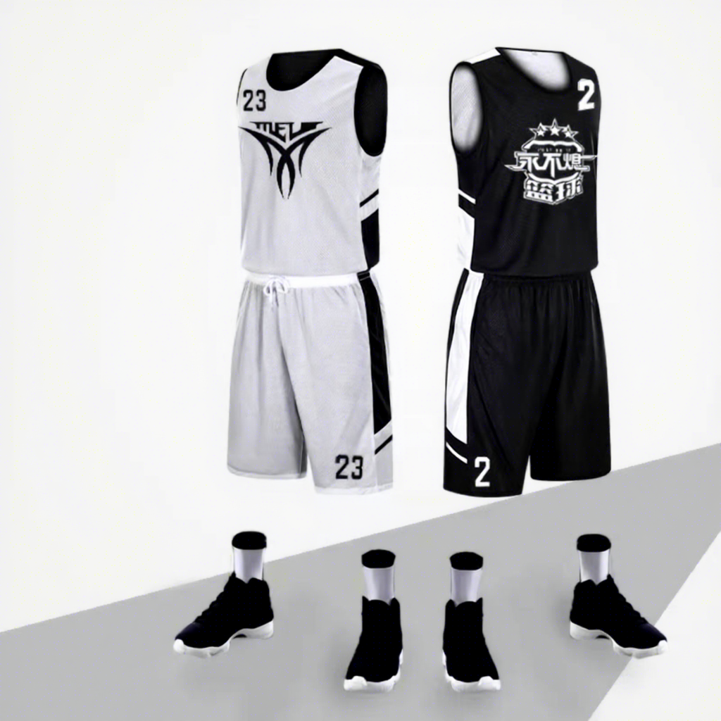 White and black double-sided wear