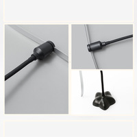 Ventilateur anti-mouches à pales souples et pliables, alimenté par piles, pour tables, couverture de 20 à 50 m², utilisation intérieure/extérieure, contre les abeilles et les mites