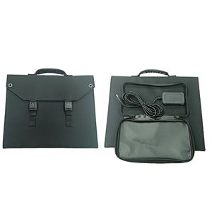 Panel Solar Plegable de 60W, Negro, Ligero, Impermeable, para Camping, Coche, Emergencias, Carga Rápida de Teléfono - Product Image 1