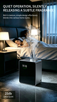 Diffuseur d'aromathérapie de style Heavy Metal avec une large zone de couverture, fonctionnement intelligent, peut être utilisé comme support d'horloge décoratif