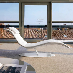 <span class=keywords><strong>Fauteuil</strong></span> lounge individuel de style italien, luxe léger, Eli <span class=keywords><strong>Fly</strong></span>, moderne, incurvé en forme de S, capitonné, pour <span class=keywords><strong>salon</strong></span>, bureau à domicile, balcon - Product Image 2