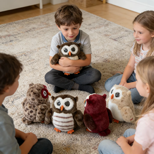 Hibou intelligent IA, jouet interactif vocal, hibou jouet interactif avec yeux expressifs, compagnon interactif Bluetooth et Wi-Fi - Product Image 5