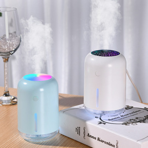 260ml Mini Luxury <b>USB</b> Air Humidifier Ultrasonic Household Plastic Humidistat <b>Control</b> 1-year Warranty Color Changing LED Light - Product Image 3