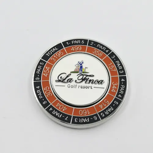 Magnetico golf poker chip magnete indicatore della sfera di golf su misura prezzo di fabbrica golf club indicatori della sfera