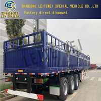 3 /4 essieux 40/50 tonnes, animaux ou en vrac, piquet de Transport, clôture, paroi latérale, camion, Semi-remorque, clôture, sentier