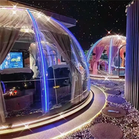 Dôme de camping en forme de bulle pour hôtels, Dôme modulaire préfabriqué pour complexes hôteliers