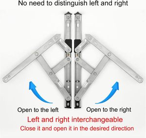 <span class=keywords><strong>2</strong></span> paket 12 inç kanatlı pencere menteşesi, 304 paslanmaz çelik gizli kanatlı pencere kalmak - Product Image 5