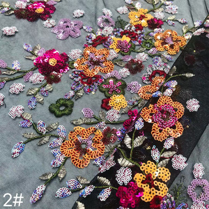 Robe de Soirée de Luxe Haut de Gamme en Dentelle, Broderie Florale, Nouveau Design 2026, Tissu en <span class=keywords><strong>Tulle</strong></span> Brodé de Paillettes, Vente Directe Usine - Product Image 5