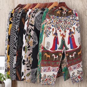 V638 di Vendita Calda <span class=keywords><strong>Vita</strong></span> <span class=keywords><strong>Alta</strong></span> Casuale Più Il Formato Stampato Delle Donne da Tutto il Harem Pants - Product Image 2