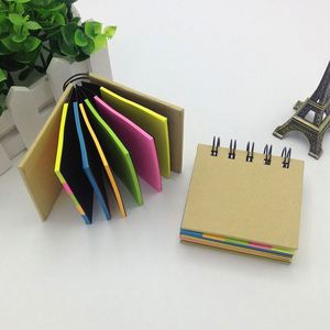 Custom Logo Printing Pocket Size Spiral Colorful Sticky Note <b>Pad</b> Mini Kraft Paper Notepads for Education Promotion - Product Image 4