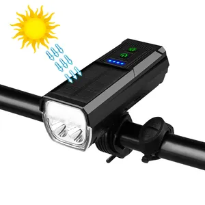 1000 Lumen Hoorn Licht Afstandsbediening Zonne-Fiets Licht Power Bank Zonne-Energie Fiets Licht