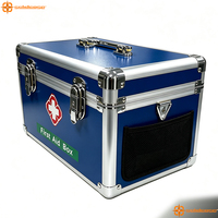 Trousse de premiers secours médicale portable en aluminium de petite taille pour la maison, kits de survie, trousse de premiers secours d'urgence