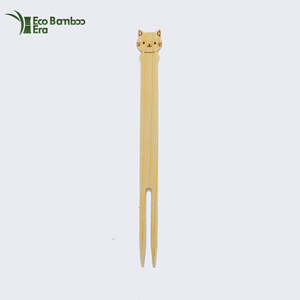 90Mm Biểu Tượng Tùy Chỉnh <span class=keywords><strong>Mini</strong></span> Dùng Một Lần Bộ Đồ Ăn Tre Ngã Ba <span class=keywords><strong>Mini</strong></span> Trái Cây Chọn Tre Dao Kéo Màu Tự Nhiên - Product Image 2