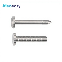 Trocar thoracoscopique réutilisable Medeasy 5mm 8mm 10mm 12mm à tête émoussée fileté pour chirurgie thoracoscopique