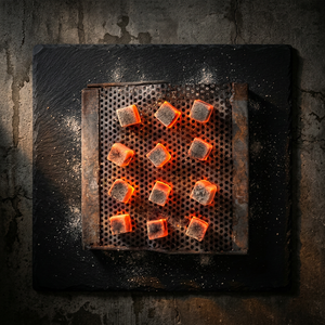 Les briquettes cubiques fabriquées à partir de charbon de coque de noix de coco ont leur origine en Indonésie. - Product Image 1