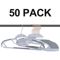 Cintres en plastique ABS de qualité supérieure, durables, personnalisables, gain de place, stables, antidérapants, pour vêtements secs et mouillés, directement de l'usine