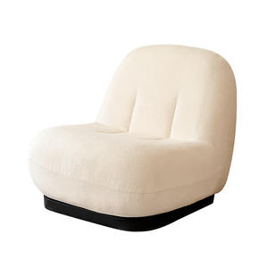 Sillón Individual Estilo Nórdico, Puff de Tela Suave, Silla para Sala de Estar, Diseño de Lujo Ligero - Product Image 1