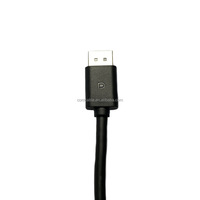 CORDTRONIC 1.8m 4K HDR 60Hz Selubung PVC Berlapis Emas dengan Pelindung Anyaman Kabel Pria ke Pria untuk Monitor PC Laptop TV Audio Profesional