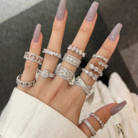 Dylam Meilleure Vente Bijoux Fins Tendance Bague en Zircon Cubique Diamant Cz Bague Serpent en Argent Sterling S925 Bague Ouverte Pour Cadeau de Mariage