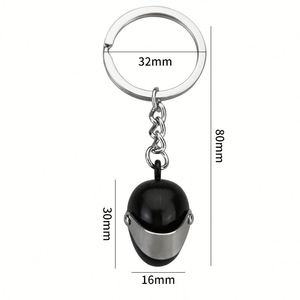 Mini Motorcycle Helmet Keychain Fun and Stylish Accessory Racing Motorbike <b>Key</b> Ring Metal Chain Colorful Pendant Gift Car - Product Image 4