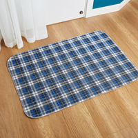 Tapis d'entraînement pour chiots AOSEN style écossais, réutilisable, lavable en machine, certifié Oeko, pour l'alimentation des chiens