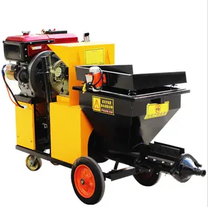 electric or diesel power spraying pump machine /wall plastering cement mortar machine/diesel energy automatic wall mortar spray