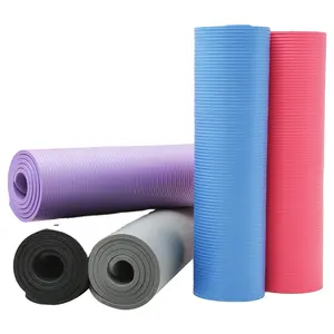 Ücretsiz örnek yüksek kalite özel doğal kauçuk Yoga Mat NBR toptan organik Yoga Mat toptan üretici Yoga Mat