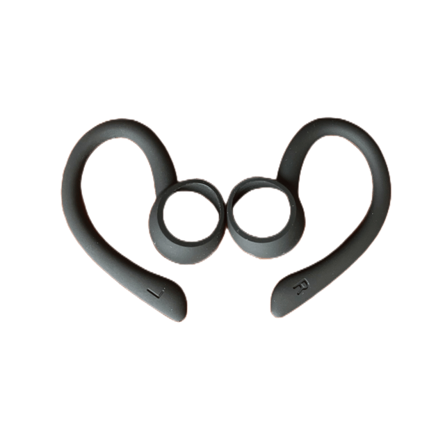 SHT 2025 New Eco-Friendly Silicone Earbuds Hook Anti-Lost L/M Size Black Customizable SHTZD006 8g ISO9001 Certified