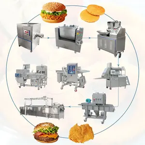 ORME Venta al por mayor Patty Battering Starching Moulder Máquina antigua Línea de proceso de Nugget de pollo pequeño