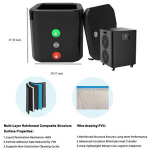 Icemend ถังแช่น้ำแข็งทรงสี่เหลี่ยมพับได้อ่างอาบน้ำน้ำแข็งแบบพกพาสำหรับสวนอ่างอาบน้ำแบบสูบลมได้ - Product Image 2