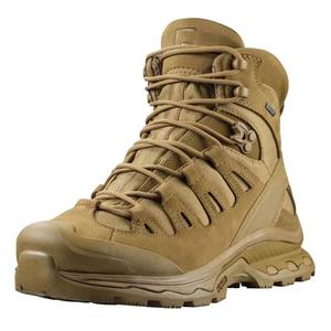 कस्टम लड़ाकू जूते पूर्ण अनाज सूट चमड़े के भूरे रंग के हल्के सामरिक जूते - Product Image 1