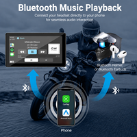 Motorcycle/Rider Wireless CarPlay Android Auto Layar Navigasi All-in-One 6-inci dengan Pengunci Lepas Cepat Garansi 1 Tahun