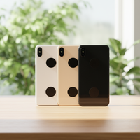 Boîtier en verre convertible pour Xsmax avec design à barres, coque arrière