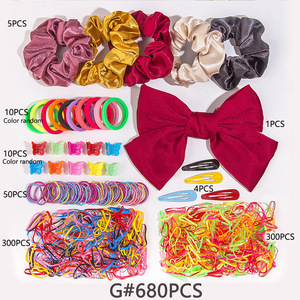 786 Piezas/Juego de Bandas Elásticas de Goma Coloridas para el Cabello, Pinzas y Clips para el Cabello, Accesorios para Niñas para el Regreso a Clases y Uso Diario - Product Image 2
