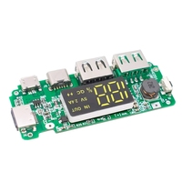 Module de charge pour batterie lithium 18650 avec double port USB 5V 2.4A Micro/Type-C et LED, pour batterie externe